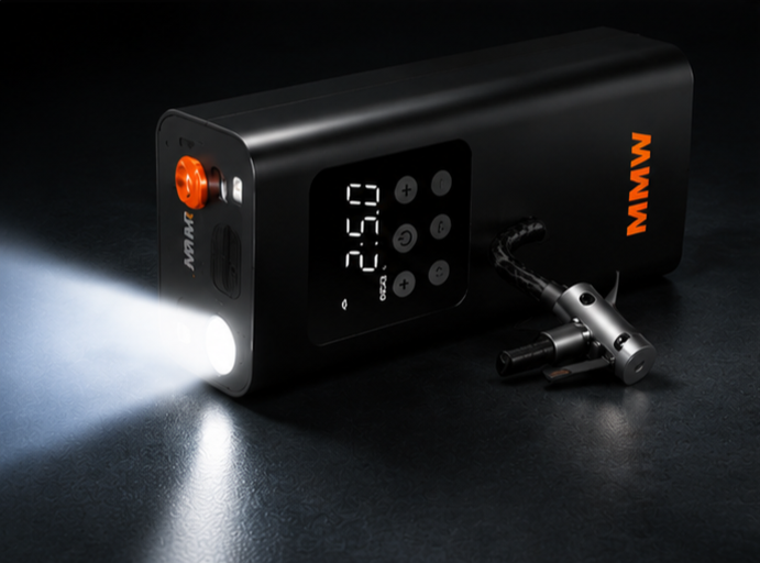 Inflador Portátil Inalámbrico 150 PSI – Compresor de Aire Digital para Coche, Moto, Bicicleta, Balones e Hinchables