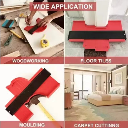 Irregular Contours Gauge Arc Ruler Plastic Gauge Contour Profile Scale Template Curvature Scale Tiling Laminate